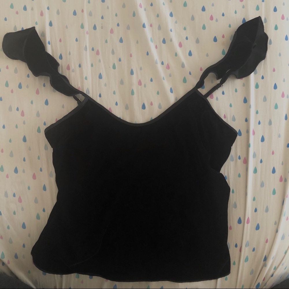 Victoria’s Secret Sexy Velvet Shoulder Top Size Xs